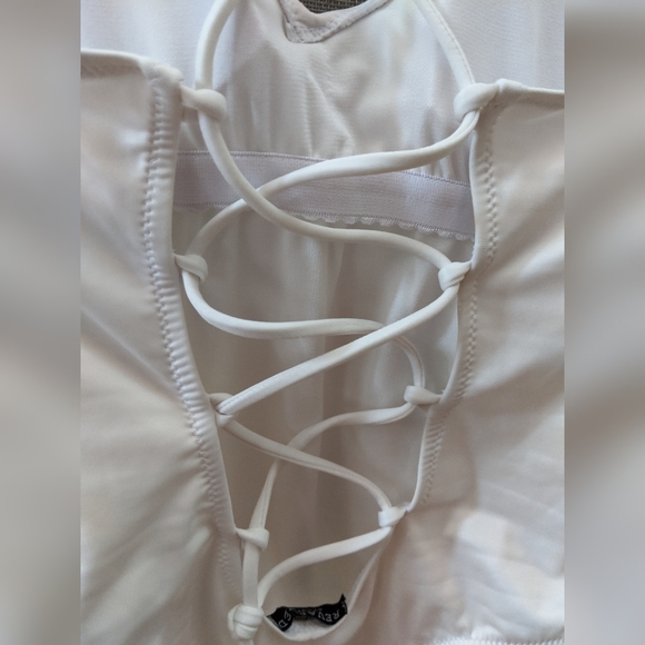 NWT White One-Piece Bathing Suit – Sirens - Picture 3 of 5